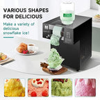 Snowflake Ice Machine, 485.0LBS/24H 1000W Shaved Ice Machine, Rapid Cooling, Food-Grade Stainless Steel Material, Snowflake Ice Maker for Dessert, Ice Cream, Suitable for Party＆Commercial Use