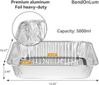Aluminum Foil Pans Half Size, Disposable Heavy Duty 9×13 Baking Pans, Deep Family Size Container, Foil Pans for Roasting,Catering,Picnic or Holiday needs(20 Pack)