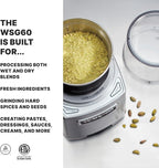 Waring Commercial WSG60 3 Cup Spice Grinder, 1 HP Motor, 20,000 RPM's, Pulse Actuation, Includes 2 stainless steel grinding-bowls-120V, 175W, 5-15 Phase Plug, 0.9 cu. ft.