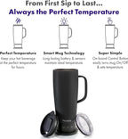 Nextmug Ultra - Temperature-Controlled, Self-Heating Travel Mug (Black - 24 oz.)