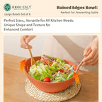 Homienly 60oz Wheat Straw Bowls Set of 6 Salad bowls Large Capacity Popcorn Bowl Unbreakable Serving Bowls Microwave & Dishwasher Safe Bowl Set Alternative for Plastic Bowls for Kitchen - Multi-colors