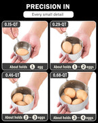 Cooks Standard Stainless Steel Butter Warmer 0.15 QT, Multi-Ply Clad Small Sauce Pan, 140ml Mini Butter Chocolate Milk Melting Pot with Pour Spout Cooking Pot ideal for Chefs, Baristas