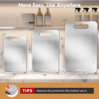 Titanium Cutting Board for Kitchen, Cutting Board Double Sided Food Grade, Chopping Boards with Handle, Dishwasher Safe, Cutting Boards For Meats, Fruits, Vegetables (14x10in)