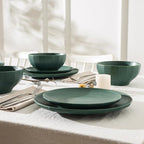 Stone Lain Rio 4-Piece Dinner Plate Set Stoneware, Green
