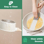 13 Pcs Pots and Pans Set, Nonstick Cookware Sets White Granite Induction Cookware, Non-toxic Healthy Non stick Kitchen Cooking Set with Frying Pans Set, Saucepans (PFAS/PFOA/PFOS Free)