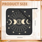 2PCS Star Mystic Sun Astrology Tarot Goth Pot Holder with Loop,Heat Resistant Oven Pads, Hot Pat for Kitchen Cooking Baking Food