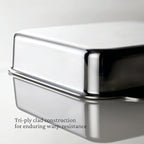 Hestan Provisions OvenBond – 8" x 8" Stainless Steel Square Baker Pan (Pack of 2)