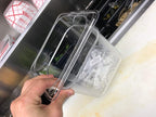 YBSVO 1/6 Size Polycarbonate Food Pans,4"Deep,Clear - Pack of 6