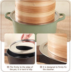 Stainless Steel Steamer Ring | 11 Inch, Fits 7 to 10 Inch Bamboo Steamer | Steaming Adapter for Steam Pot, Asian Food, Dumpling, Dim Sum, Rice, Veggie for Cooking Basket