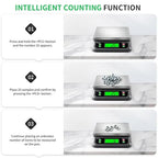 Large Food Scales for Kitchen 88lbs/40kg Digital Food Scale with Tare and PCS Funtion Stainless Stee Tray Baking Scale for Cooking with Adapter, 6 Unit (Grey, 40kg)