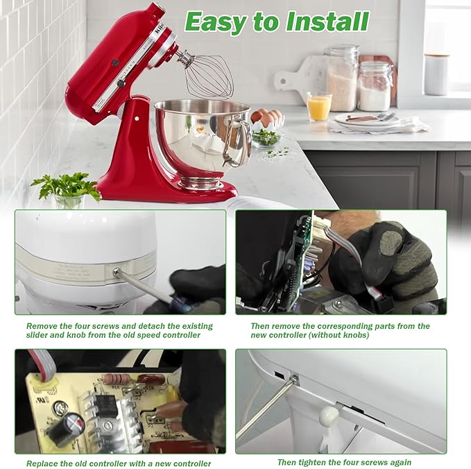 WP9706648 W10814992 Mixer Speed Control Board Replacement for KitchenAid Whirlpool Stand Mixers Parts 9706648 10814992 9706052 9707511 AP6013720 PS11746947