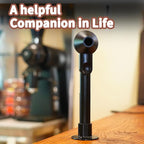 Coffee Scoop with Funnel for Ground Coffee, Protein Powder & Tea, for Reusable K-Cup Refiller, 2TBSP Mess-Free, Funnel Design Prevents Spills (Black, 1-Pack)