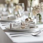 KINGSTONE Silverware Set, 30-Piece Flatware Set Cutlery Set Premium 18/10 Stainless Steel, Tableware Include Forks Knives Spoons for Home Kitchen Restaurant Wedding, Dishwasher Safe