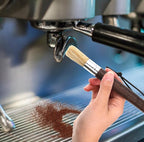 2 Pack Coffee Grinder Brush, Espresso Machine Brush with Wooden Handle and Natural Bristles, Coffee Grinder Cleaning Brush for Home Kitchen Espresso Machine Cleaner Tool