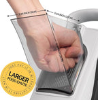 Upgrade Safe Mandoline Slicer for Kitchen, 5 in 1 Vegetable Chopper, Mandolin Potato Slicer with Thickness Adjuster, French Fry Cutter, Veggie Dicer Faster Kitchen Slicer for Meal Prep Black