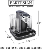 Bartesian Professional Cocktail Machine, 5 Premium Glass Bottles, 55306