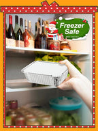 110 Pack 5x4 Disposable Small Aluminum Pans with Cardboard Lids - 1lb-Mini-Aluminum-Foil-Pans-Tin-Foil-Takeout-Trays-Food-To-Go-Containers-for-Meal-Prep-Cooking-Roasting-Heating-Baking