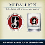 Heritage Pewter Stanford Double Old Fashion | Double Rocks Glass 14 OZ for Liquor | Expertly Crafted Pewter Glass