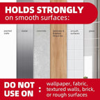 20 Medium Hooks for Hanging, Adhesive Wall Strips Hooks Heavy Duty, no Damage Sticky Utility with 24 Strips for Bathroom Towel，Coat，Door，Key