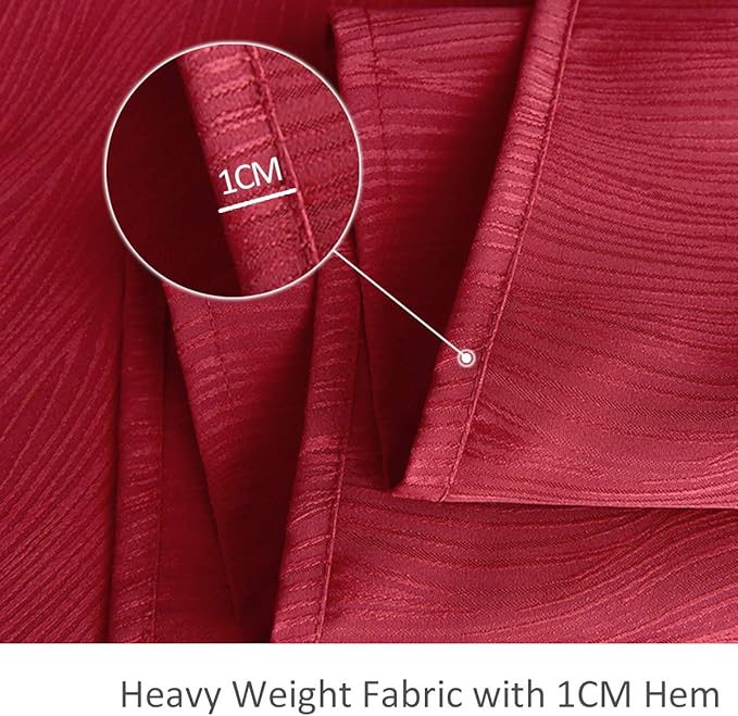 maxmill Square Tablecloths Swirl Design Spillproof Wrinkle Free Heavy Weight Soft Table Cloth for Circular Table Cover of Buffet Banquet Parties Holiday Dinner Square 70 x 70 Inch Red