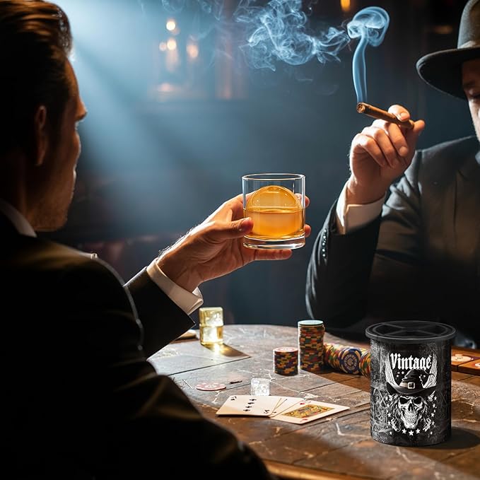 Clear Ice Cube Maker, 2 Pack Large Ice Cube Molds, Ice Ball Maker Mold for Whiskey Lover, 2.5" Stainless Steel Ice Maker, Non-bpa & Easy-release Old Fashioned Ice Cube Mold, Bourbon Gifts for Men