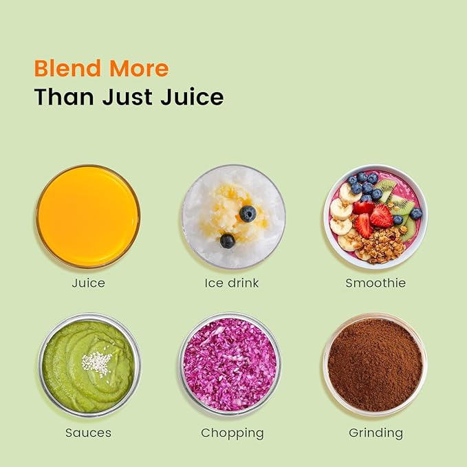 CRANDDI Professional Smoothie Blender, 80oz BPA-Free Countertop Blenders for Smoothies, Shakes & Ice Crushing, 1500W Compact Commercial Kitchen Blender with Stainless Steel Blade, 120V, K96