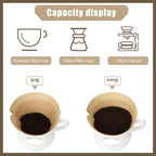 600 Count Coffee Filter #4, #4 Coffee Filters Disposable, Unbleached Natural #4 Cone Filters Paper Compatible with Drip and Pour Over Coffee Maker(8-12 Cup)