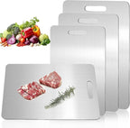 Titanium Cutting Boards for Kitchen,Katuchef Titanium Cutting Board,Non toxic Doubld-Side Available Chopping Boards, Easy to Clean and Store(3PCS-M+L+XL)