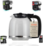 12 Cup Replacement Glass Carafe for Hamilton Beach Coffee Maker Flex Brew 49933 49980A 49980Z 49940 49947 49950 49954 49956 49958 49976, NOT fit 49902 49904, 46290 46299 46293 43874 49630 49615
