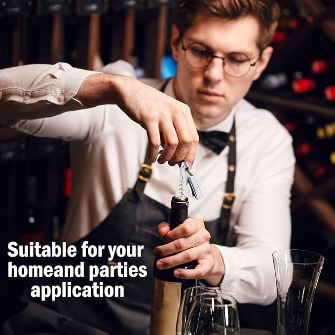 Honoson Wine Keys Opener Travel Wine bottle Opener Waiter Beer Bartender for Home Office Kitchen Restaurant Bar Applications (Black,150 Pcs)