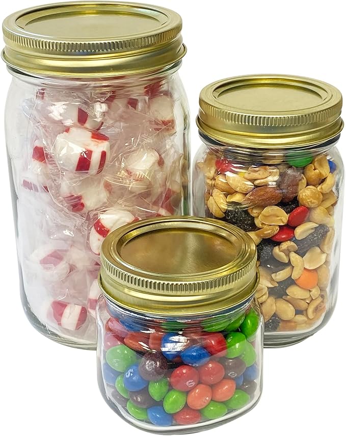 Regular Mouth Canning Lids - 160 PCS 70mm Lids for Regular Mouth Home Canning Jars. Premium Lids with Airtight Seal and Leak proof - Use for Home Canning & Food Storage (Band not included)
