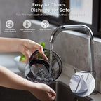 Meat Grinder Electric, 2.2L Stainless Steel Food Processor and Chopper with 4 Sharp Blades, 350W, 2 Speed Modes, for Meat, Baby Food, Vegetables, Fruits, Nuts,8 Cups, Black