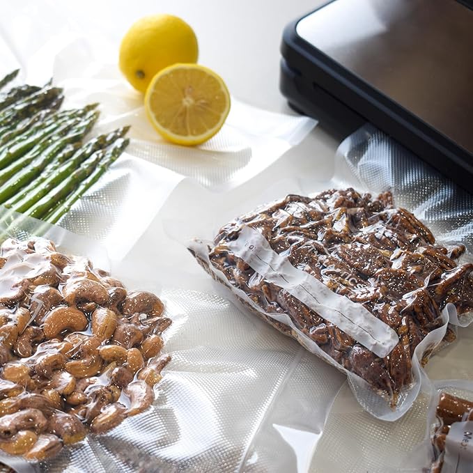 TYPLASTICS Vacuum Sealer Bags for Airtight Food Storage, 1 Gallon Pre-Cut Bags, 100 Count