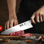 5-Piece Japanese Style Kitchen Knife Set,Professional Ultra Sharp High-Carbon Stainless Steel Chefs Knives with Ergonomic Wood Handle,Elegant Box Packaging