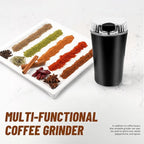 Electric Spice Grinder and Coffee Grinder with One-Touch Pulse Control, 150W Power for Efficient Grinding of Spices, Coffee, and Kitchen Ingredients