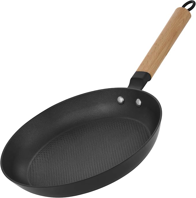 YUTANN Nonstick Frying Pan 10 inch, Ceramic Cast Iron Skillet, Lightweight Pre-seasoned Cast Iron Pan with Detachable Handle, Dishwasher & Oven Safe, Free of PFAS and PFOA
