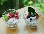 Ice Cream Bowls Drinking Glass Cups Set of 2 (Transparent), Flower Petal Style Glasses, 8.5oz, Suitable for Ice cream, Cocktails, Dessert & More.
