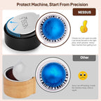 Nessus Reusable Kit for Nespresso Pods Vertuo, Reuse Old Coffee Pods for Nespresso Vertuo: 100 Pcs Aluminum Foil Seal Lid, Holder, Brush, Refillable Vertuo Plus Next Capsule Machine(No Pods Come)