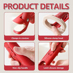 2-in-1 Multi-Purpose Anti-Scalding Hot Bowl Dish Plate Gripper Clips Tongs Clamp Holder for Microwave Cooking Oven