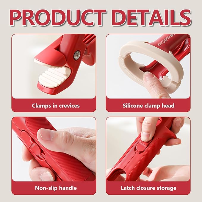 2-in-1 Multi-Purpose Anti-Scalding Hot Bowl Dish Plate Gripper Clips Tongs Clamp Holder for Microwave Cooking Oven