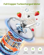 Blender for Smoothie, 900W Personal Blender for Shakes and Smoothies with 2 * 22oz BPA Free Portable Cups, Small Juicer for Protein Shake, Baby Food, Frozen Drink