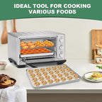 Stainless Steel Baking Sheets with Rack, HKJ Chef Cookie Sheets and Nonstick Cooling Rack & Baking Pans for Oven & Toaster Oven Tray Pans, Rectangle Size 12.5L x 10W x 1H inch & Non Toxic & Healthy