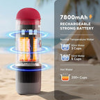 Portable Electric Espresso Machine, Travel Coffee Maker for Camping, Car Self-Heating Coffee Machine with USB-C, Compatible With NS Capsules & Ground Coffee, Portable Coffee Maker for Hiking,RV,Office