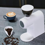 M1004 Electric Coffee Grinder for Home Use with Precise Grinding,48mm Burr,Detachable Funnel Stand, Anti-static Design
