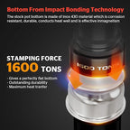 SUNHOUSE Cookware for Cooking (STOCK POT, 13 Quarts)