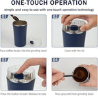 Electric Coffee Grinder, CoffeeBean and Spice Grinder,300w powerful power portable With Heavy-DutyStainless Steel Grind Blades