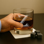 Monogrammed Gifts for Men - 4PC 11 Oz Custom Whiskey Glasses (Z-Monogram) - Engraved Whiskey Glasses - Personalized Whiskey Glasses - Unique Bourbon Glasses - Personalized Glass Gifts for Dad