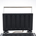 1550W Commercial Waffle Stick Maker, 6 Waffles on a Stick Non-Stick Stainless Steel Belgian Waffle Iron w/Time & Temper Adjustable| Whisk|Food Clip, Large Waffle Machine for Restaurant Party