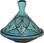 Moroccan Handmade Serving Tagine Exquisite Ceramic With Vivid colors Traditional 12 inches Across XLarge
