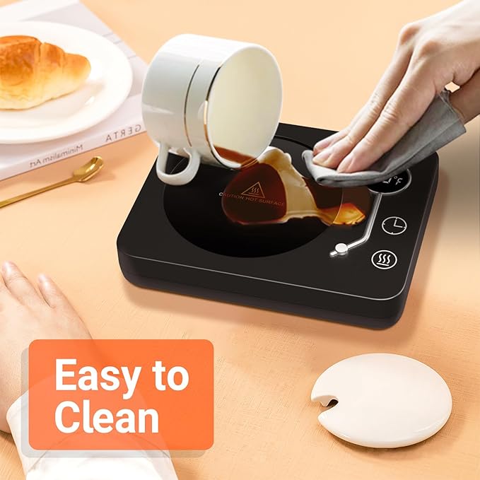 Coffee Mug Warmer, CEROBEAR Mug Warmer for Desk 3 Temperature Control 130℉/150℉/170℉, Cup Warmer with Auto Shut Off for Coffee Milk Tea Beverage-Black